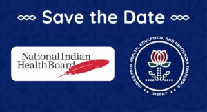 NIHB and IHEART logos side by side on navy field under white text reading 